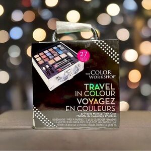 The Color Workshop Travel In Color 27 Piece Makeup Train Case Eyes, Face, Lips